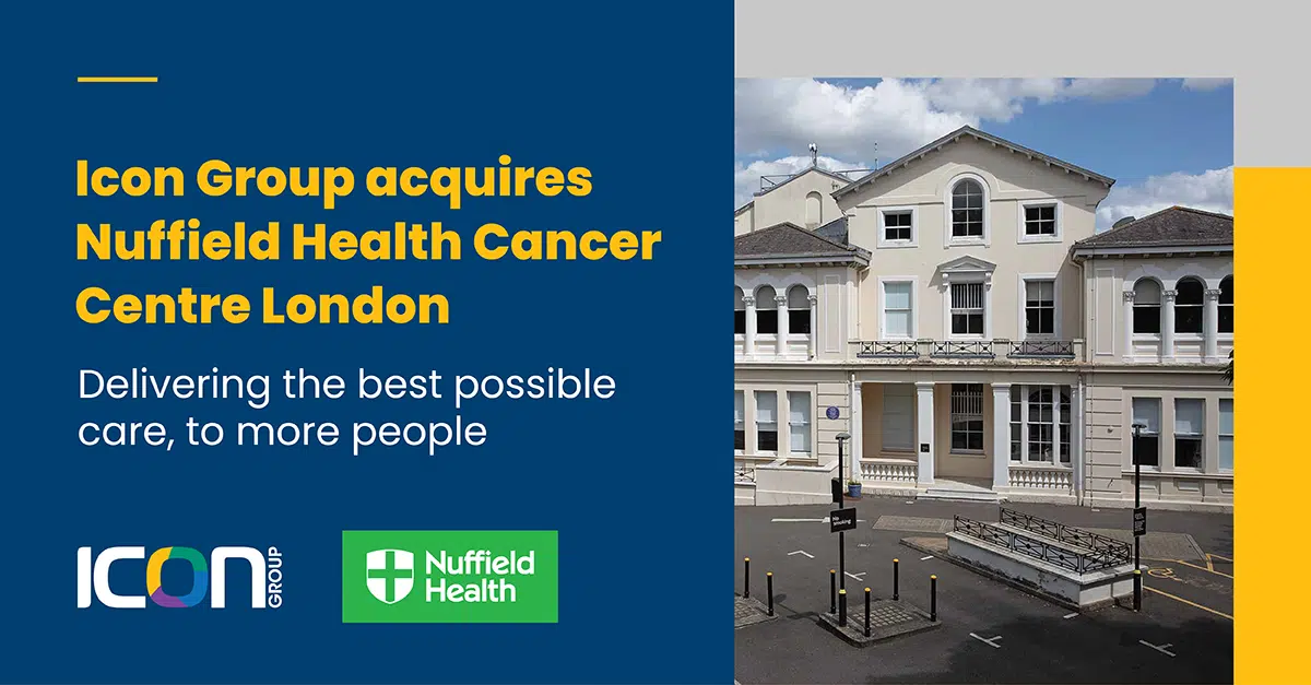 Icon Group and Nuffield Health strengthen partnership with Cancer ...